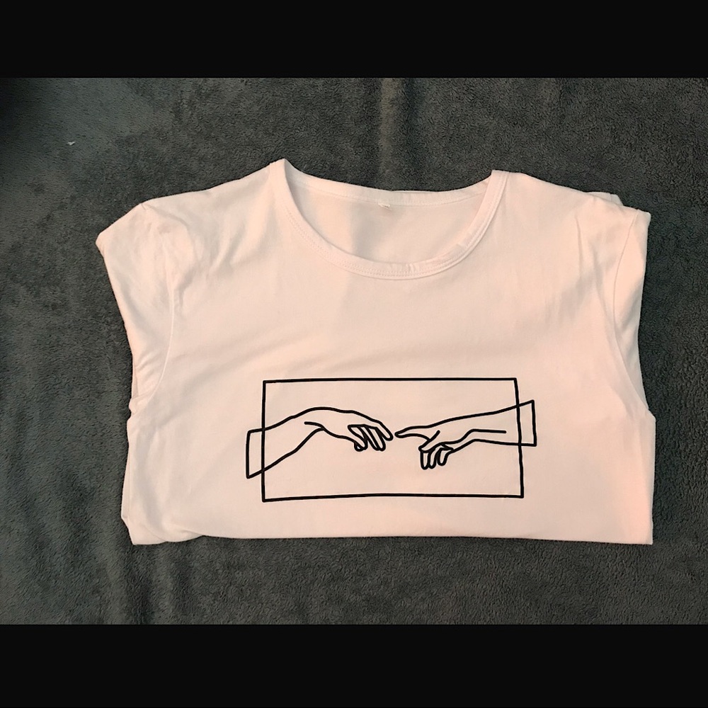 White Graphic Tee